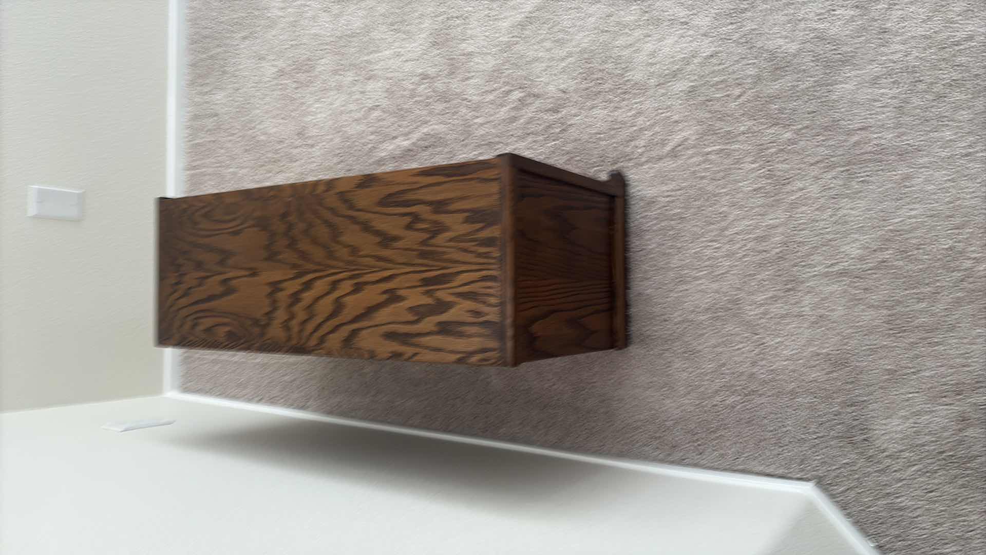 Photo 1 of DARK OAK BARRISTER CABINET W MICHELOB GLASS INSERT-READ NOTES 34”X12” H19"