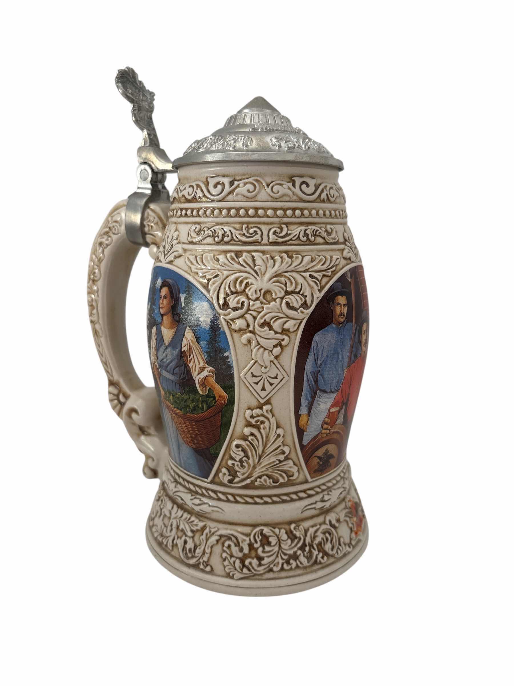 View 2 of 1998 ANHEUSER BUSCH COLLECTORS CLUB STEIN “OLD WORLD HERITAGE” COA