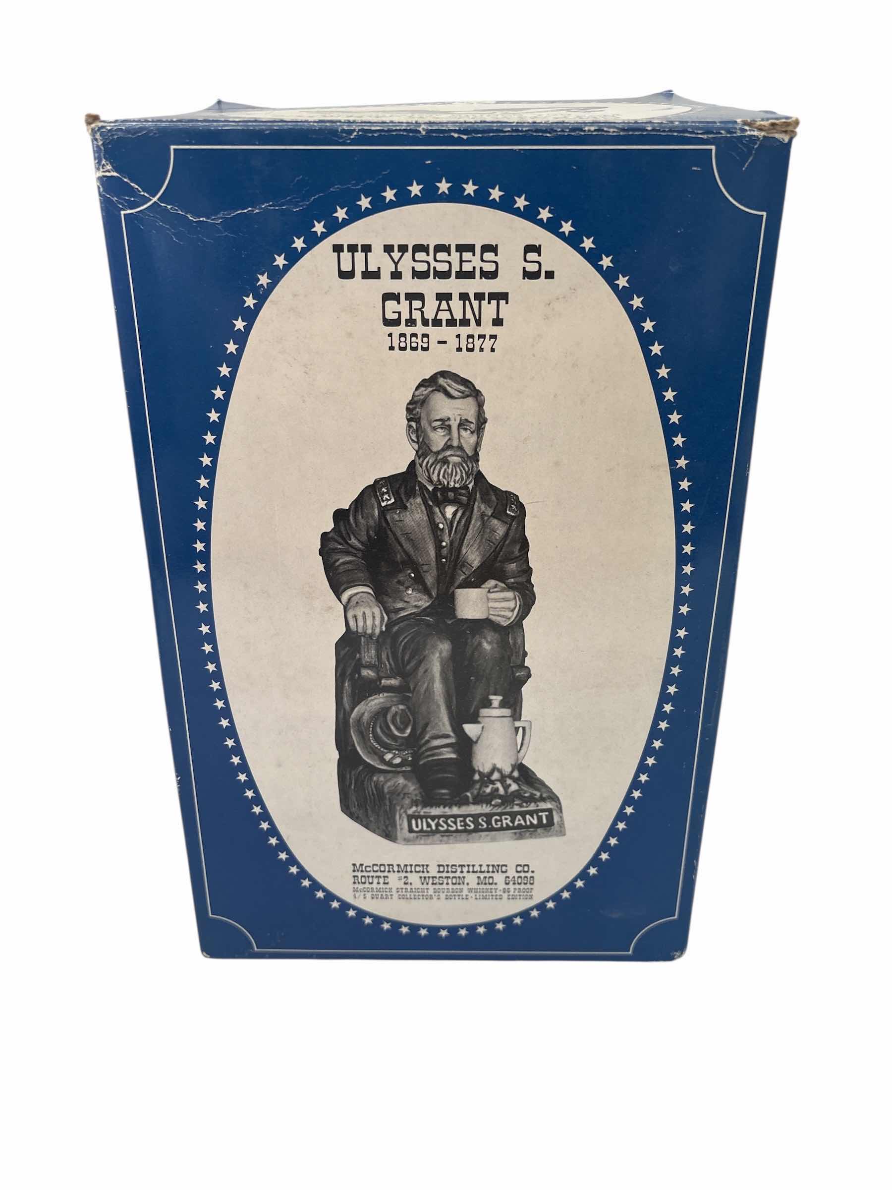 Photo 1 of MCCORMICK BOURBON  “ULYSSES S. GRANT” PORCELAIN DECANTER (EMPTY)