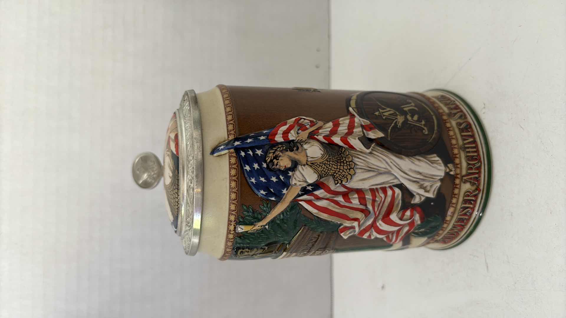 View 2 of BUDWEISER ARCHIVES SERIES 1 1893 COLUMBIAN EXPOSITION STEIN