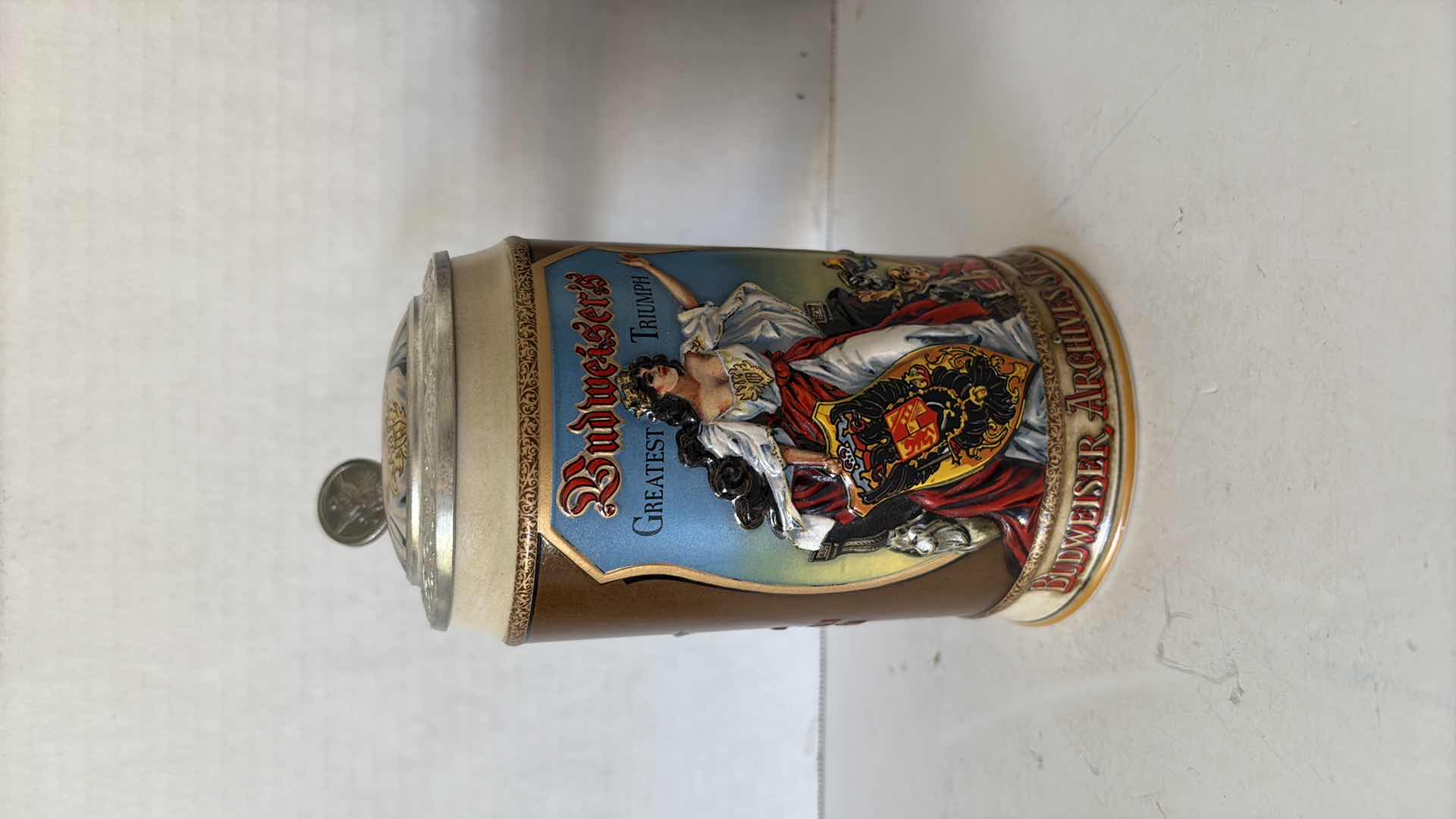 Photo 1 of BUDWEISER ARCHIVE SERIES 3 “BUDWEISERS GREATEST TRIUMPH” STEIN