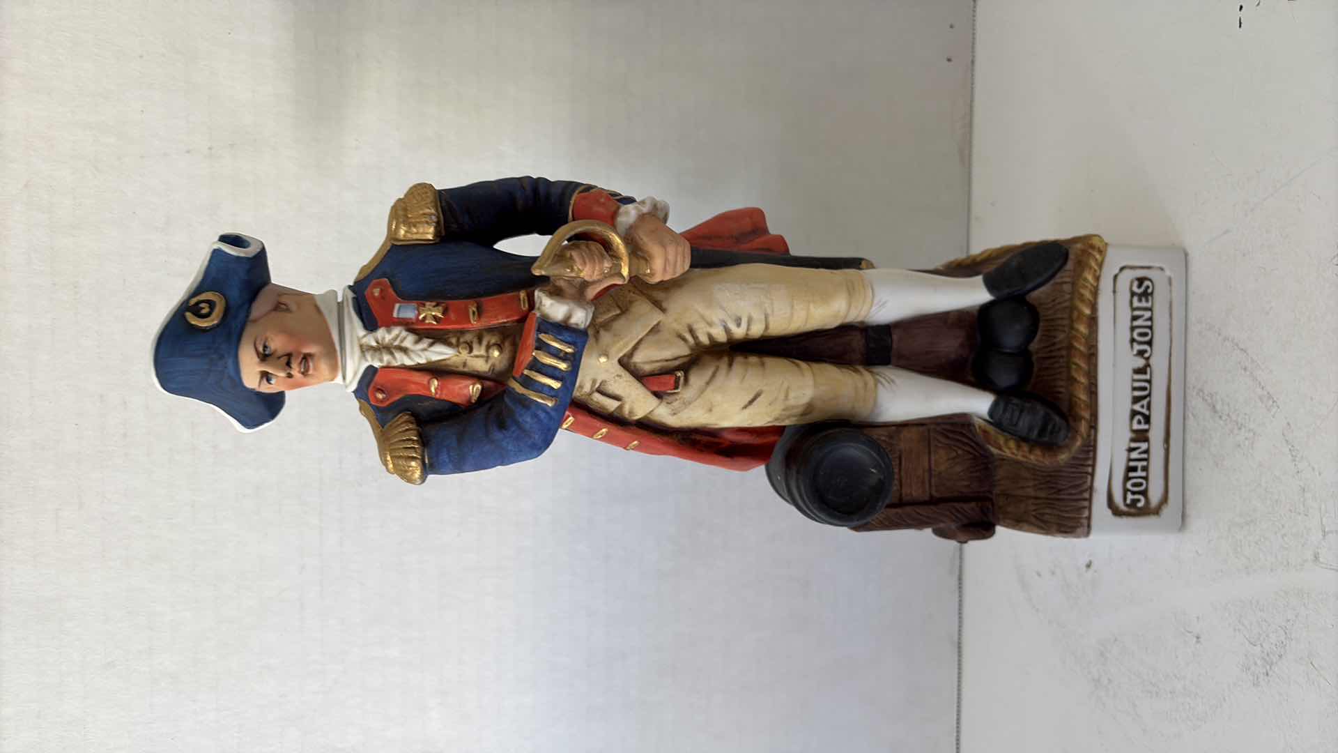 Photo 1 of MCCORMICK BOURBON  “JOHN PAUL JONES ”PORCELAIN DECANTER (EMPTY)