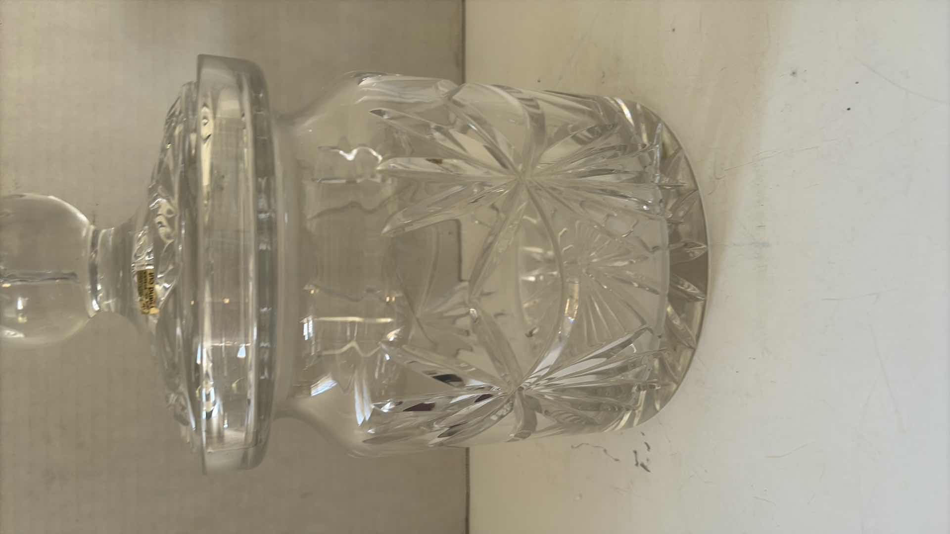 Photo 1 of CRYSTAL COOKIE JAR MADE IN POLAND 12”H