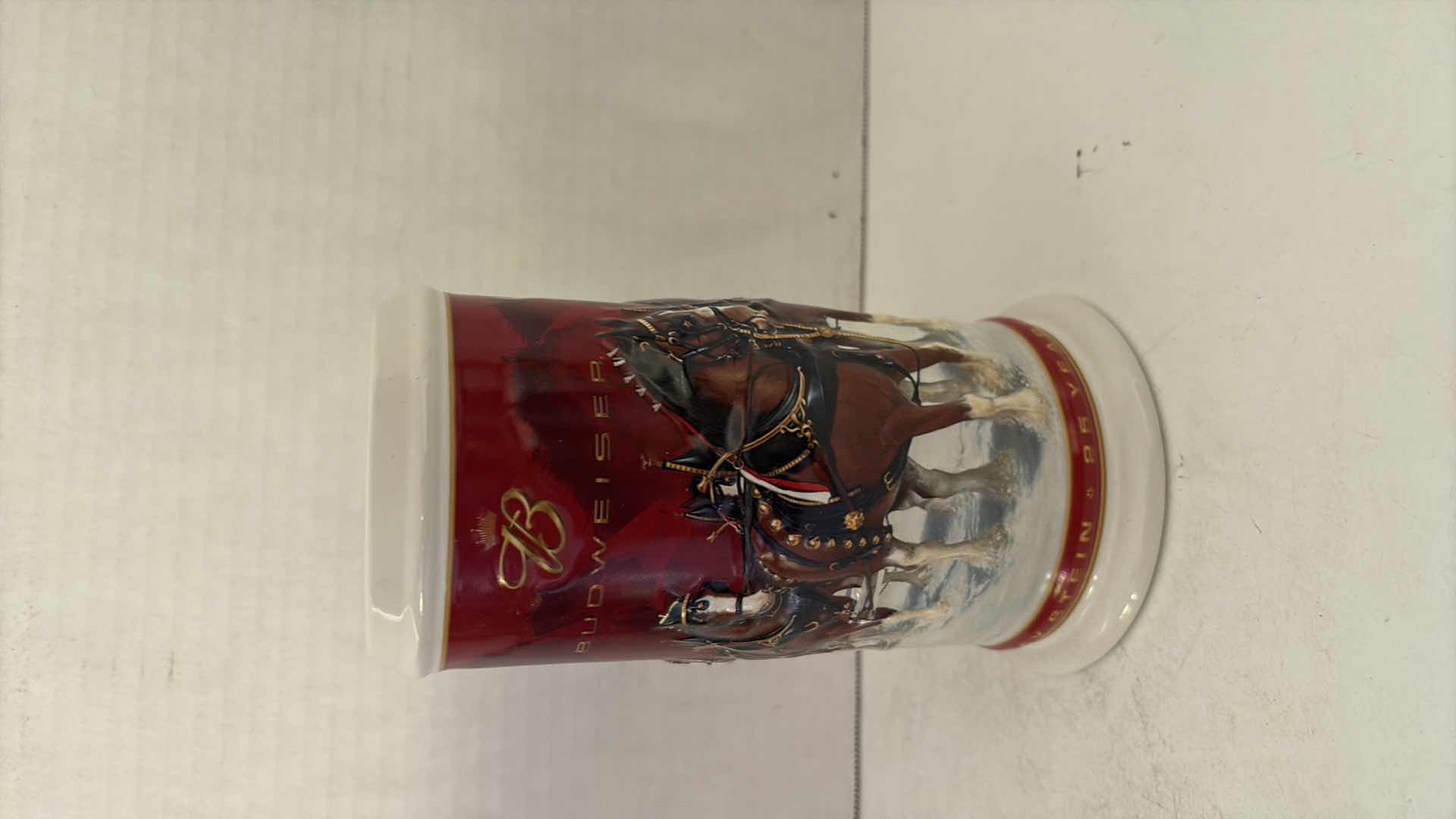 Photo 1 of BUDWEISER HOLIDAY STEIN 1980 -2004 25TH ANNIVERSARY