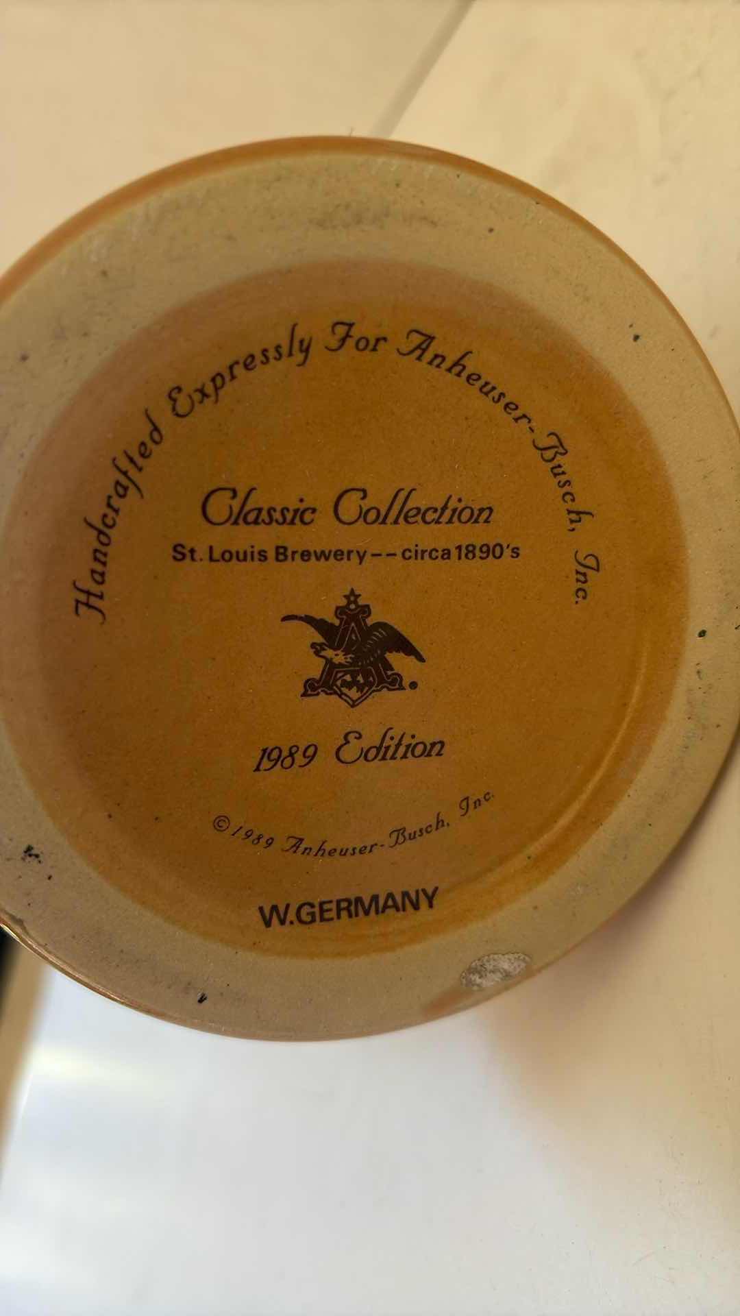Photo 1 of BUDWEISER 1989 STEIN