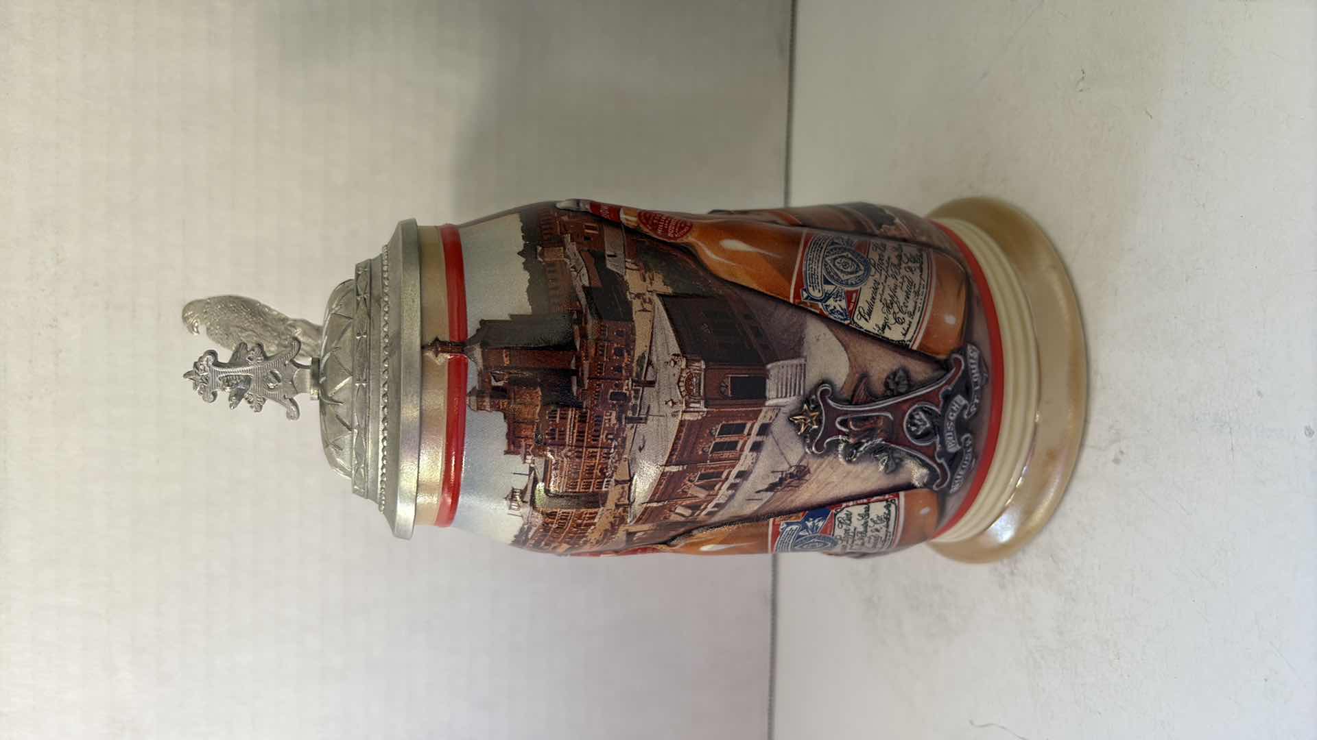 Photo 1 of 1999 ANHEUSER BUSCH COLLECTORS CLUB STEIN “THE GOLDEN AGE OF BREWING CIRCA  1889” COA