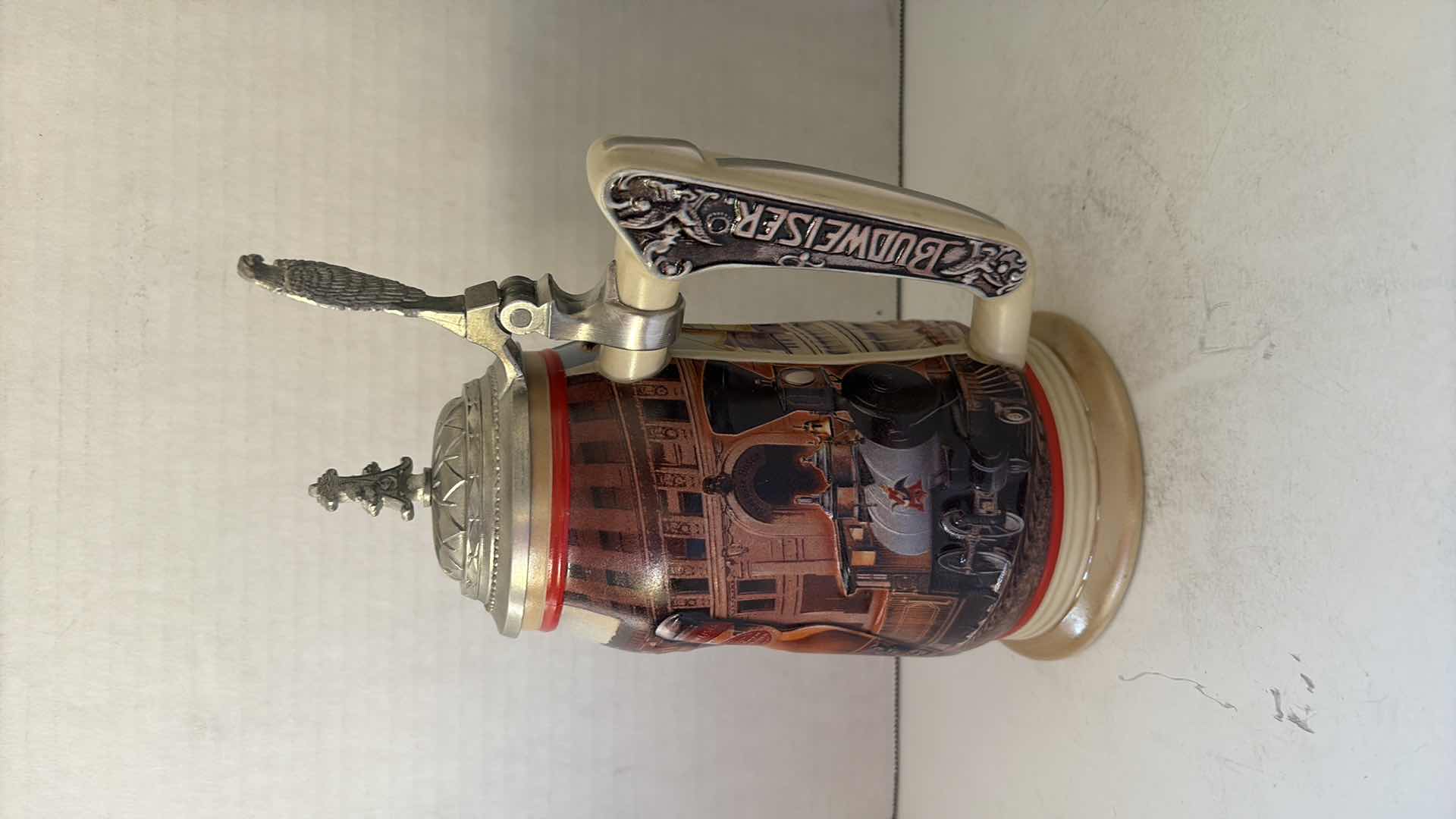 Photo 1 of 1999 ANHEUSER BUSCH COLLECTORS CLUB STEIN “THE GOLDEN AGE OF BREWING CIRCA  1889” COA