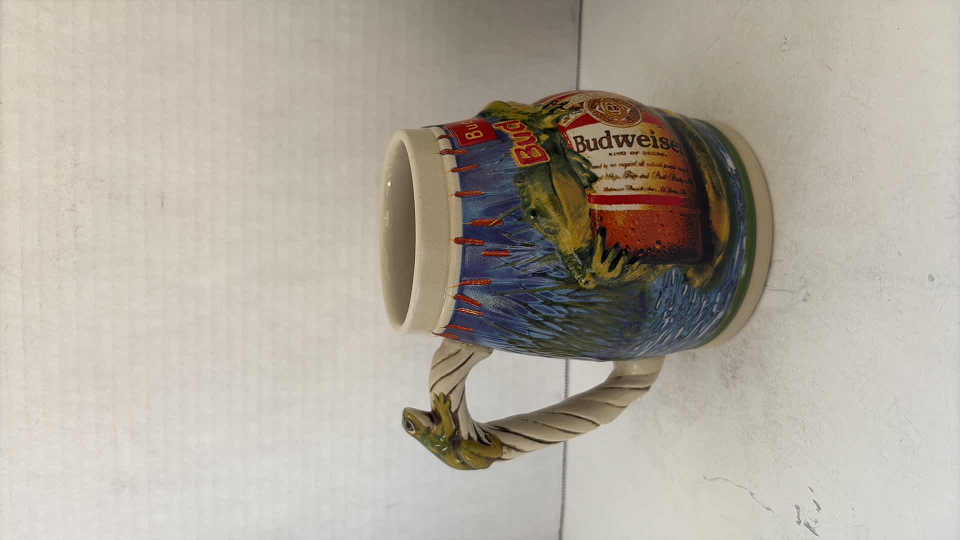 Photo 1 of BUDWEISER  “FROG" STEIN IN ORIGINAL BOX