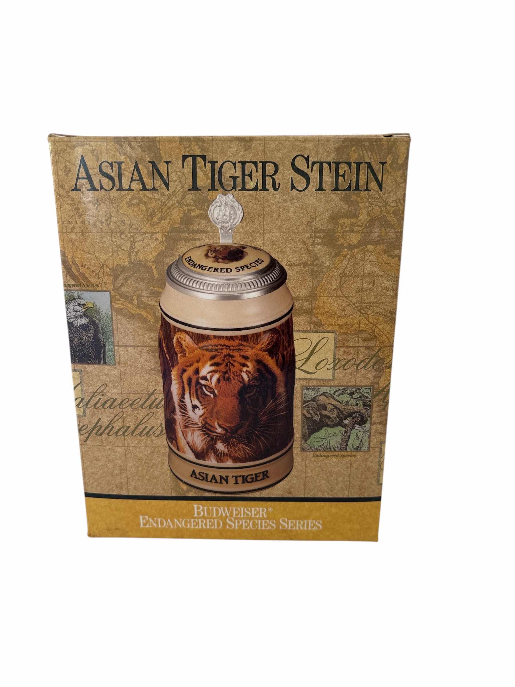 Photo 1 of BUDWEISER ENDANGERED SPECIES SERIES “ASIAN TIGER” STEIN