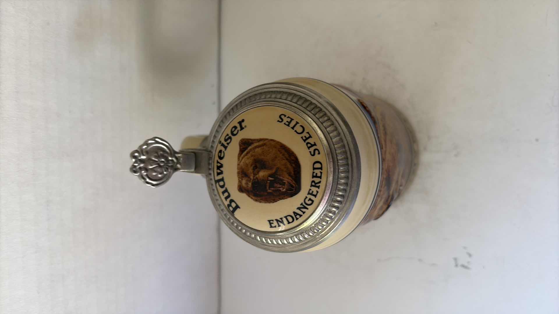 Photo 1 of BUDWEISER ENDANGERED SPECIES SERIES “GRIZZLY BEAR” STEIN