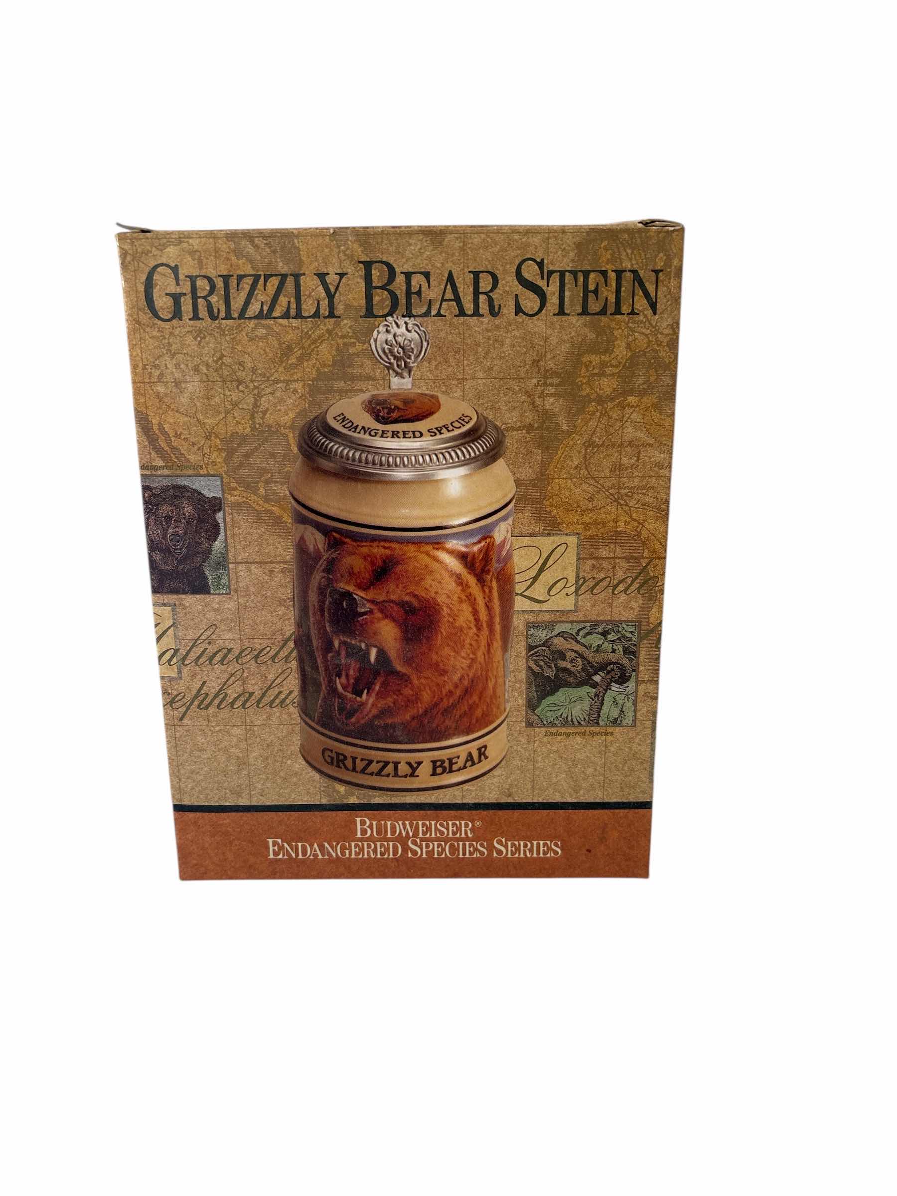 Photo 1 of BUDWEISER ENDANGERED SPECIES SERIES “GRIZZLY BEAR” STEIN