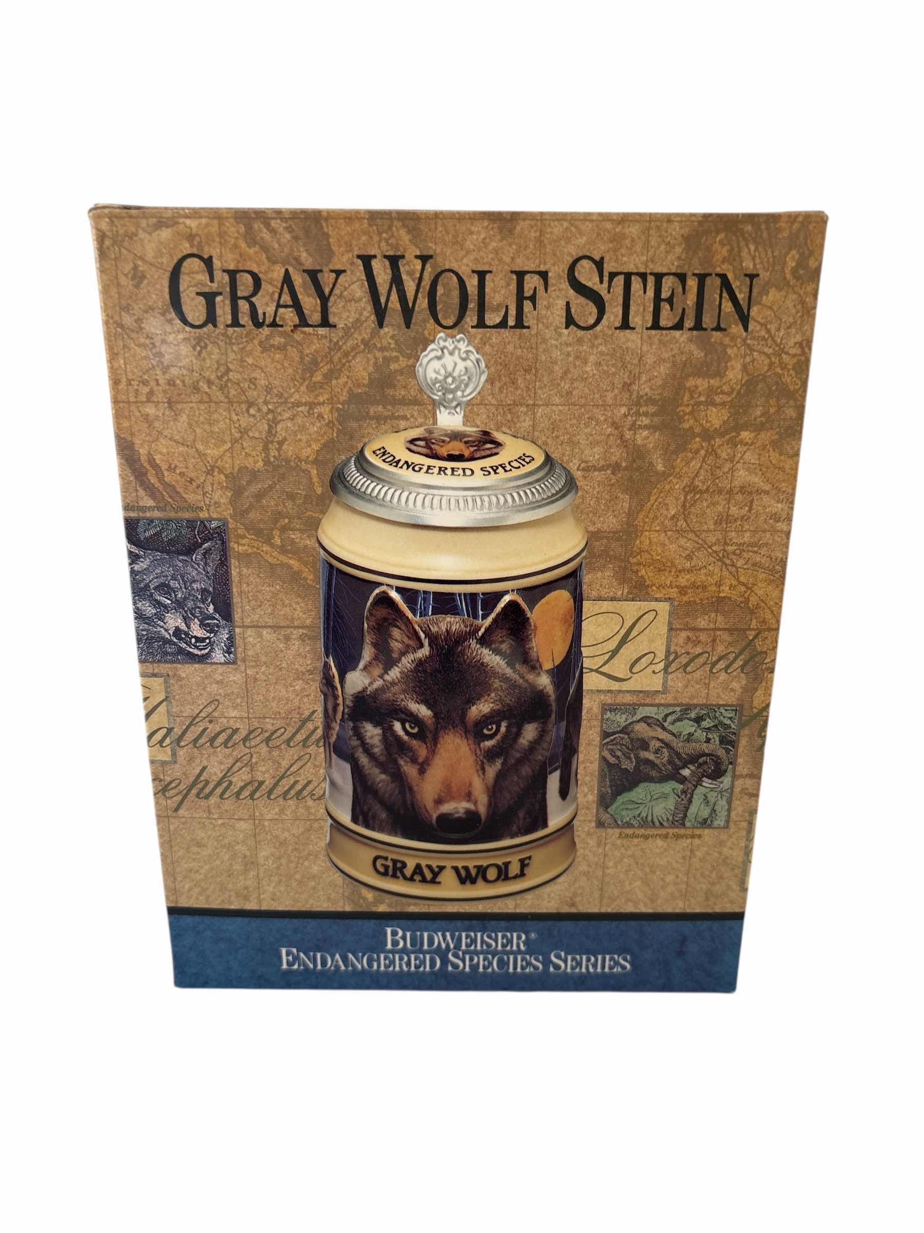 Photo 1 of BUDWEISER ENDANGERED SPECIES SERIES “ GRAY WOLF” STEIN