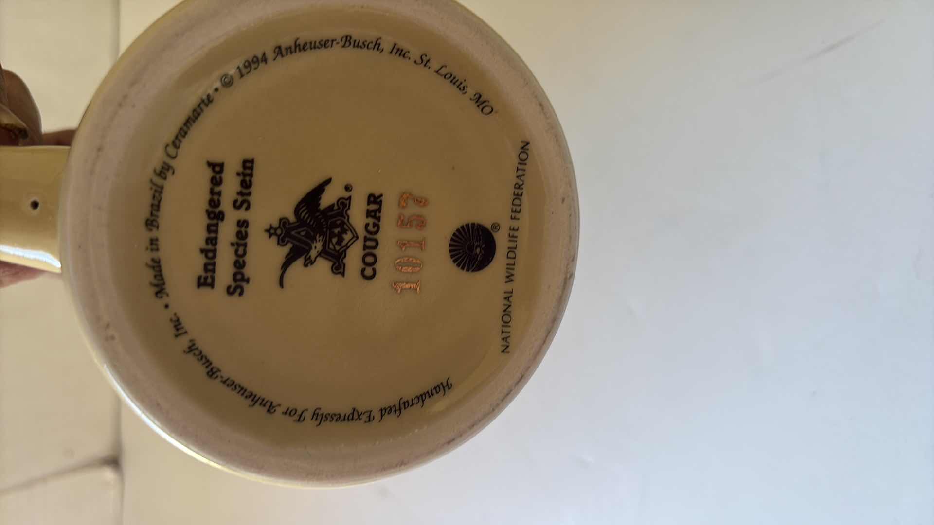 Photo 1 of BUDWEISER ENDANGERED SPECIES SERIES “COUGAR” STEIN