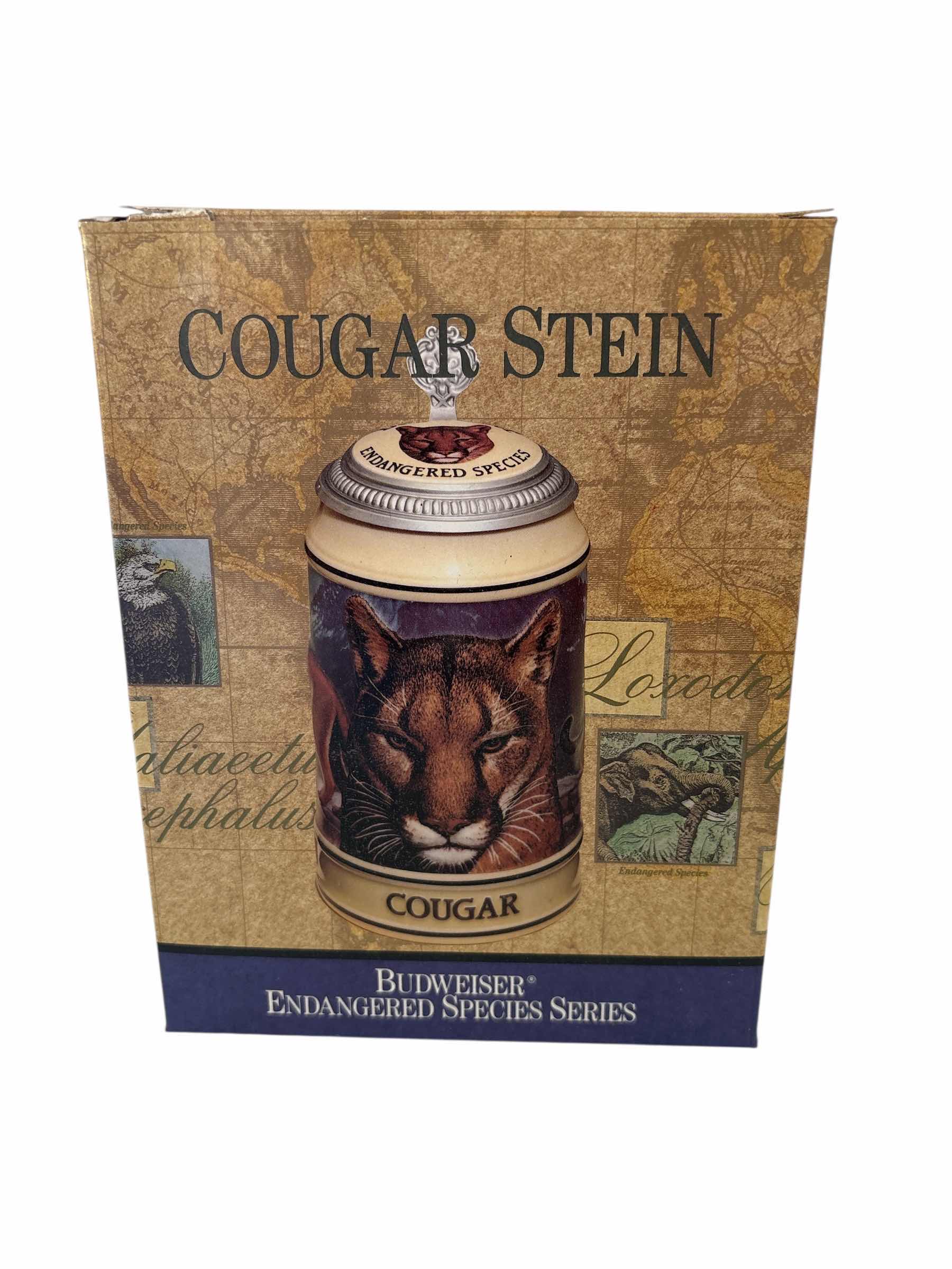 Photo 1 of BUDWEISER ENDANGERED SPECIES SERIES “COUGAR” STEIN