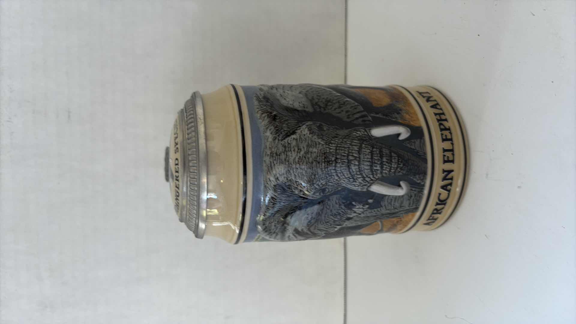 Photo 1 of BUDWEISER ENDANGERED SPECIES SERIES “ AFRICAN ELEPHANT” STEIN