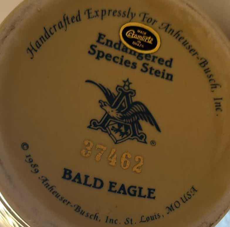 Photo 1 of BUDWEISER ENDANGERED SPECIES SERIES “BALD EAGLE“ STEIN