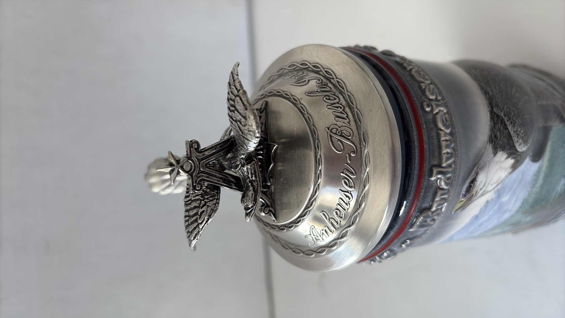 Photo 1 of ANHEUSER BUSCH BIRDS OF PREY “ AMERICAN EAGLE” STEIN
