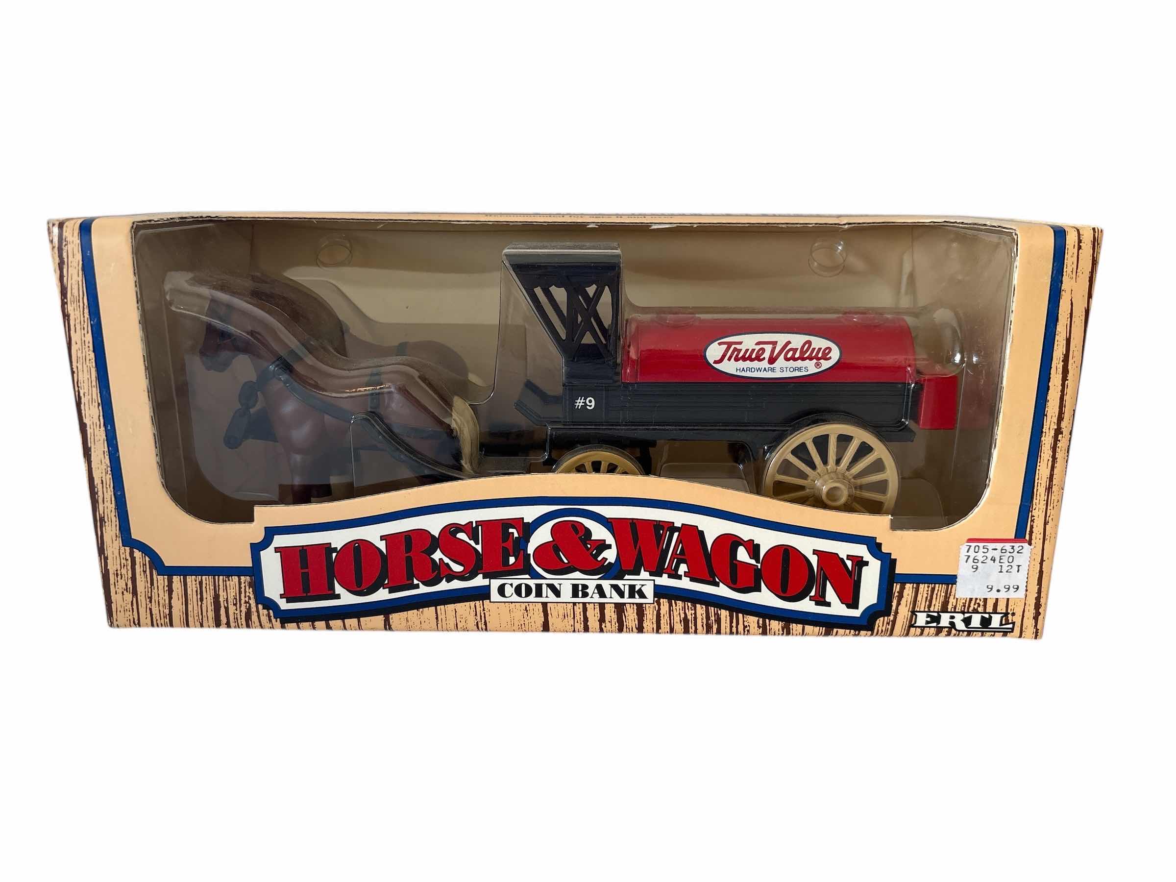Photo 1 of ERTL “HORSE AND WAGON” COIN BANK