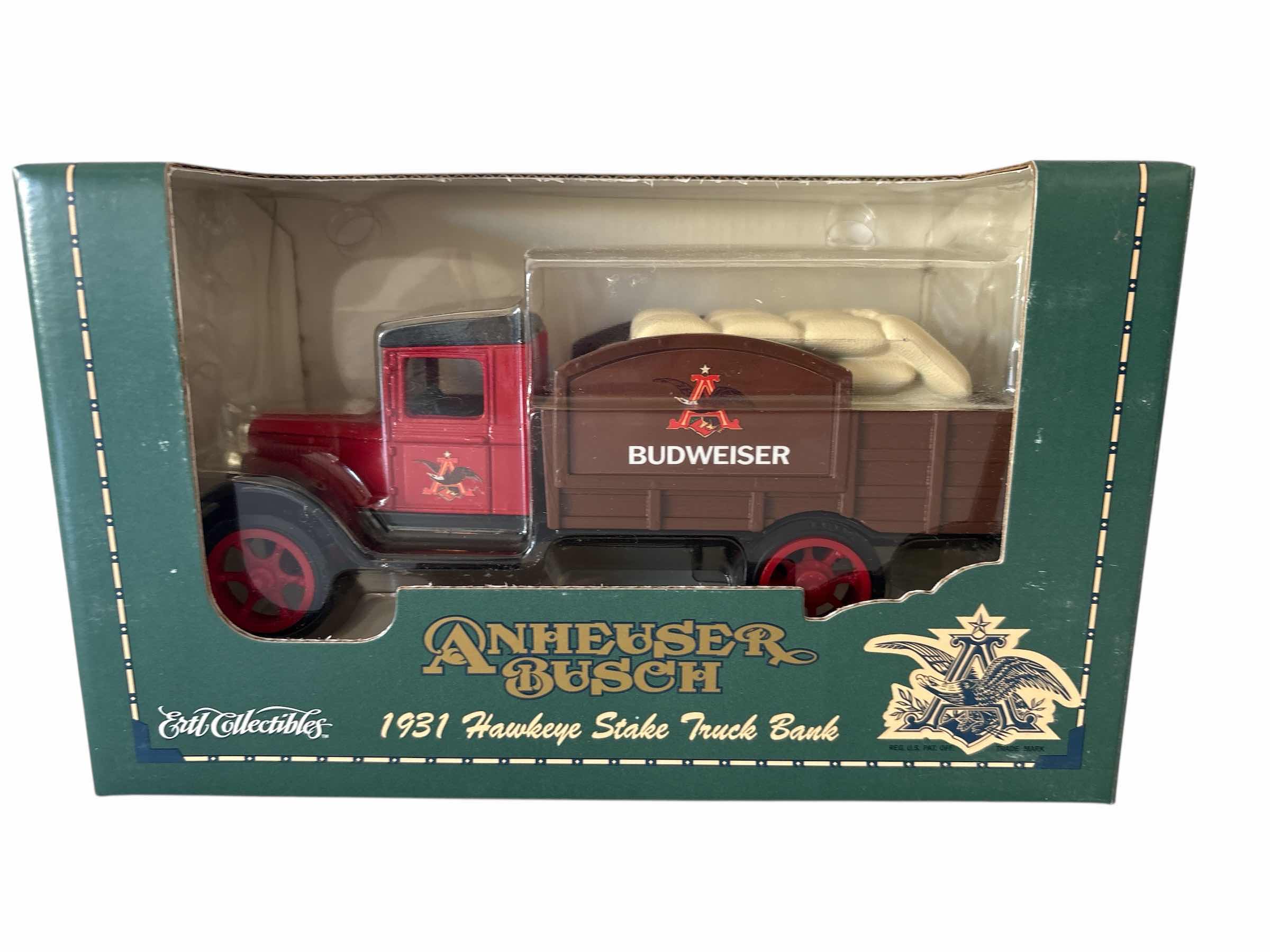 Photo 1 of ERTL COLLECTIBLES “1931 ANHEUSER BUSCH HAWKEYE STAKE” DIE CAST METAL TRUCK BANK”
