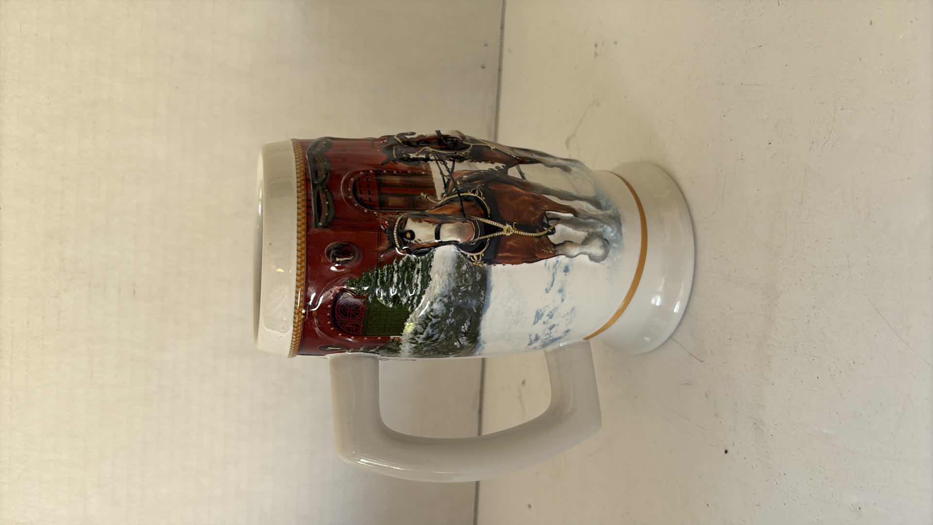 Photo 1 of 2006 BUDWEISER HOLIDAY STEIN “ SUNSET AT THE STABLES”