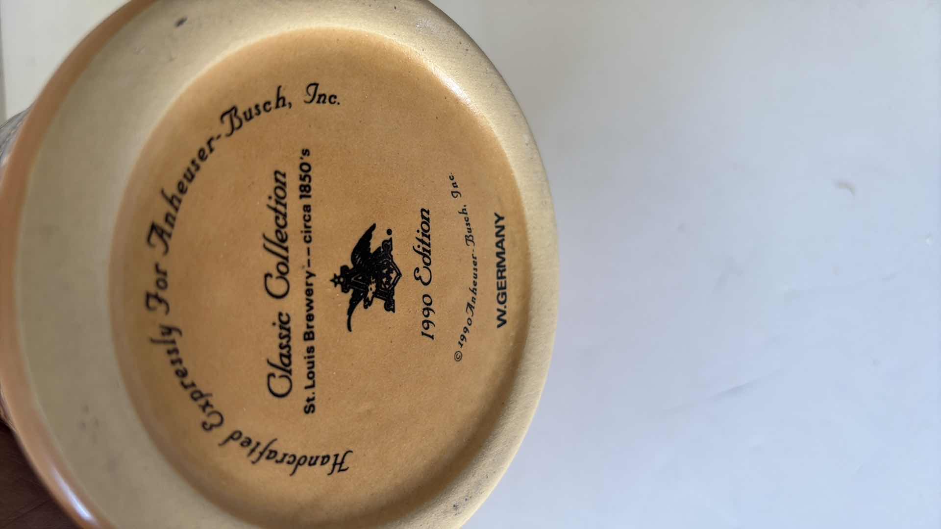 Photo 1 of 1990 ANHEUSER BUSCH STEIN