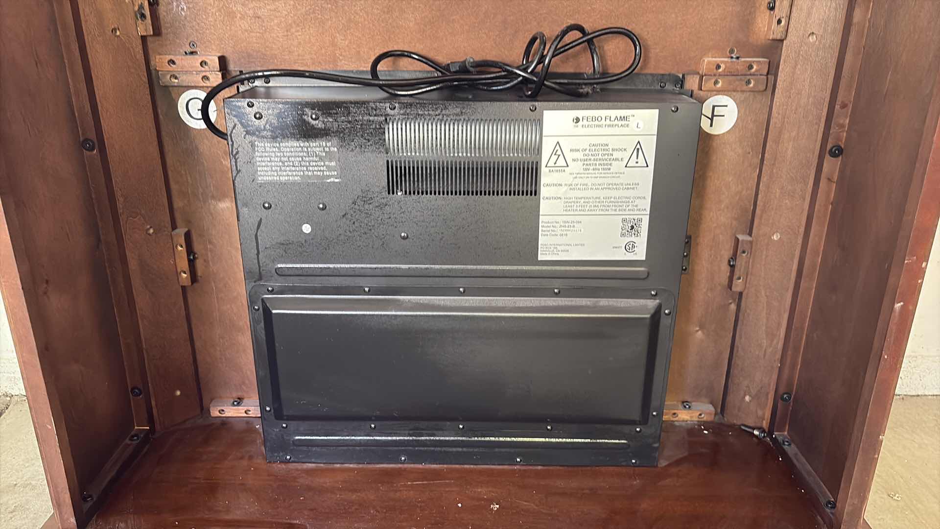 Photo 1 of FEBO FLAME MANTLE ELECTRIC FIREPLACE 42”X14” H42"