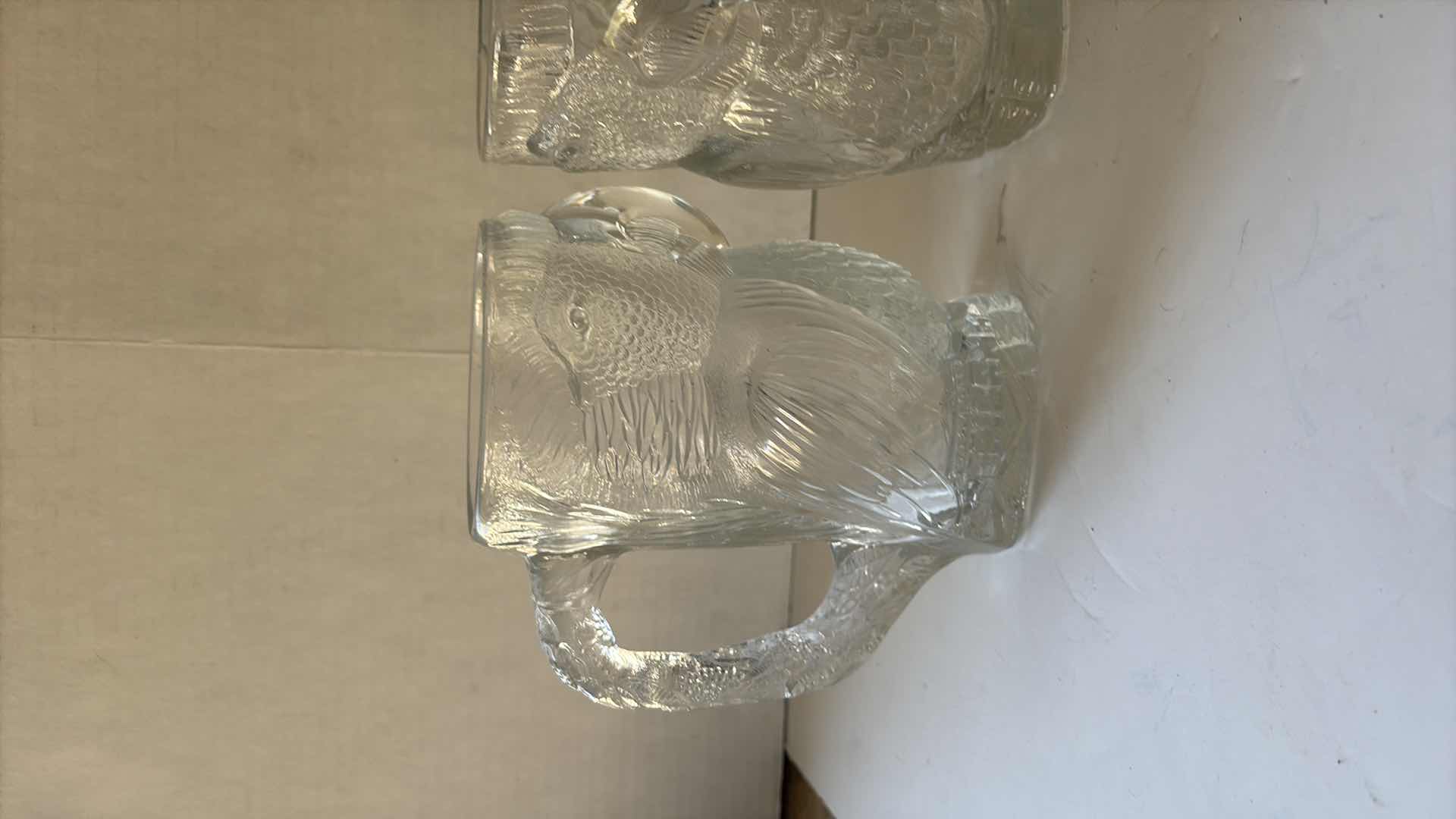 Photo 1 of 3-VINTAGE LAS VEGAS TROPICANA GLASS PARROT MUG CASINO SOUVENIR'S 7.5"