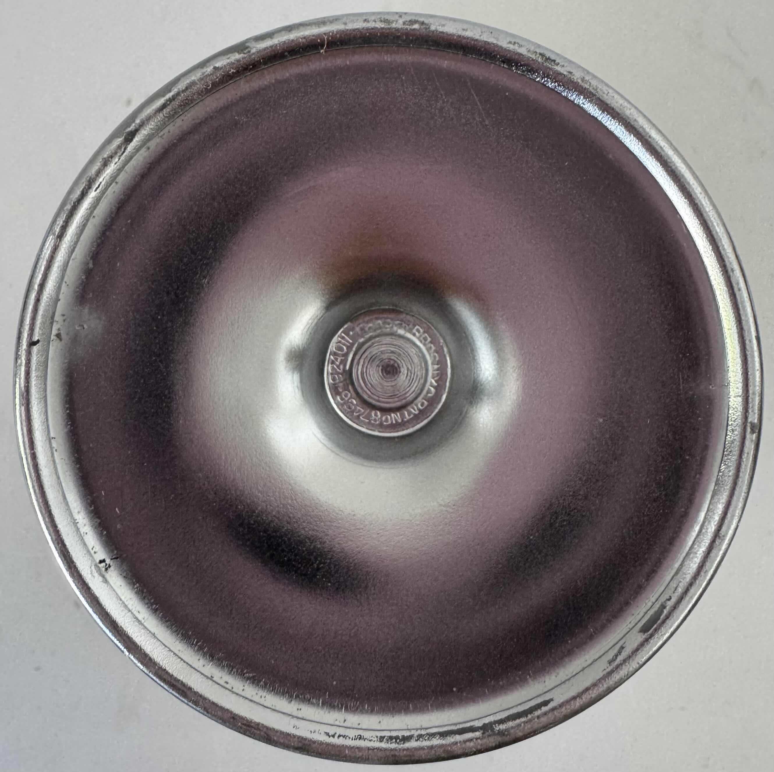 Photo 1 of KROME KRAFT GLASS CHALICE AMBER W5.5” X H5.5”