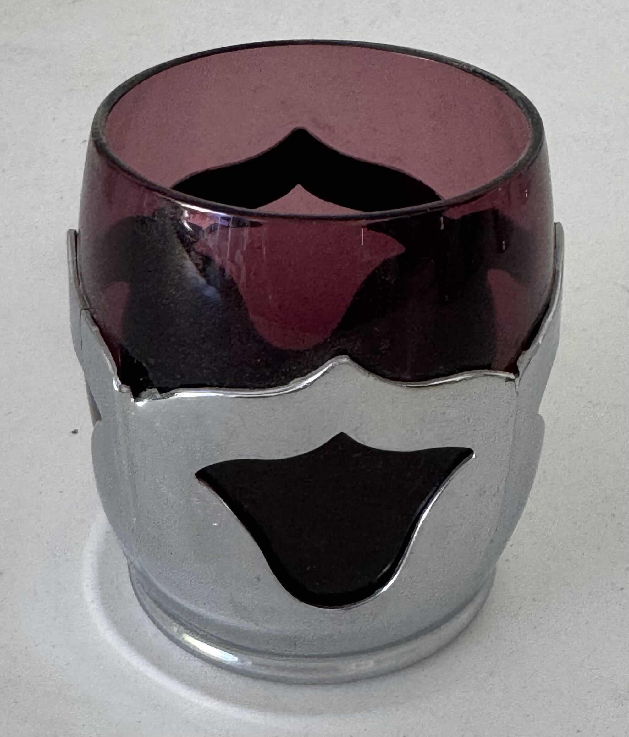 Photo 1 of 8- KROME KRAFT GLASSES AMETHYST W3.25” X H4” AND SMALLER