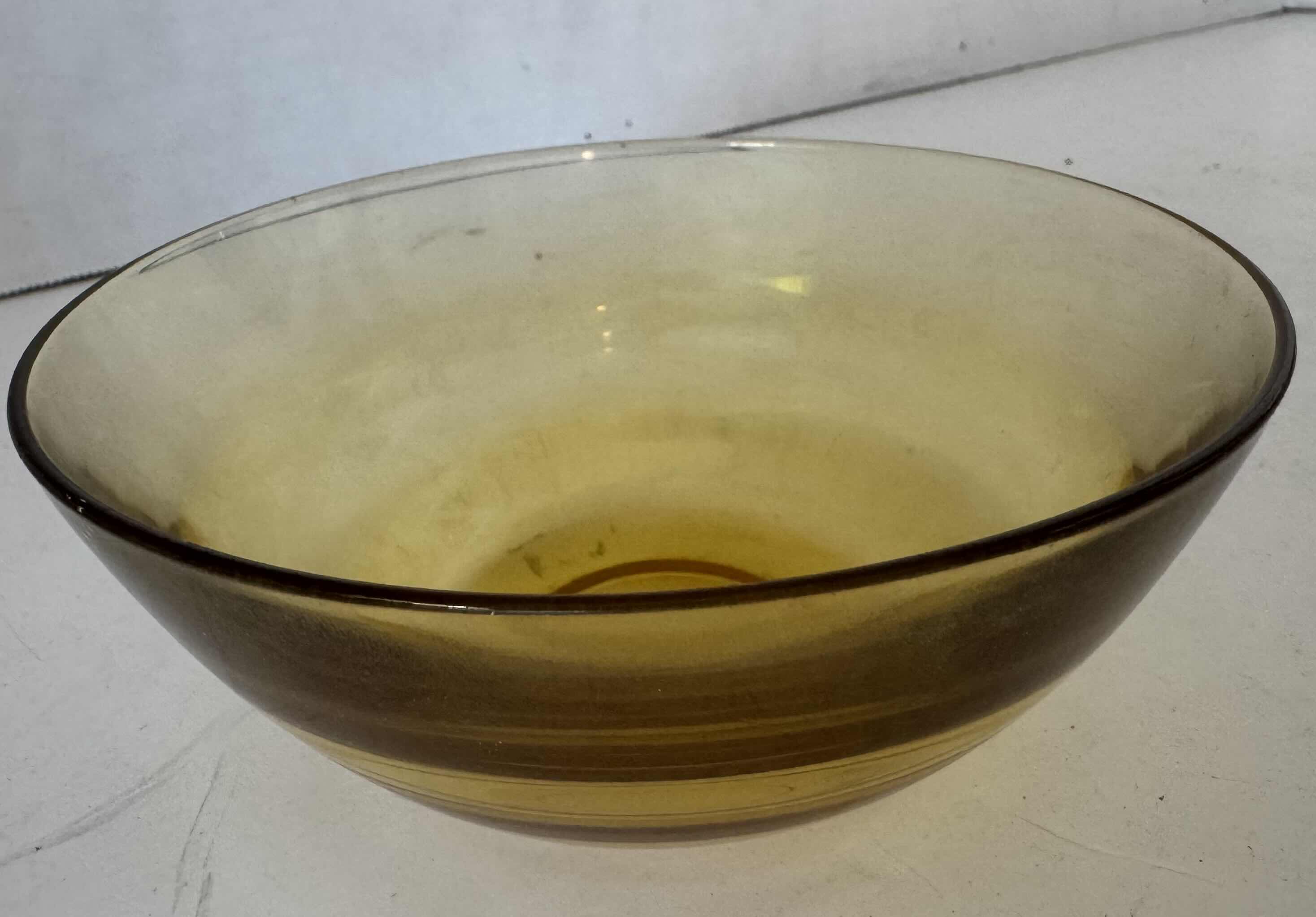 Photo 1 of 11- KROME KRAFT GLASS AMBER W3.5” X H8.5”