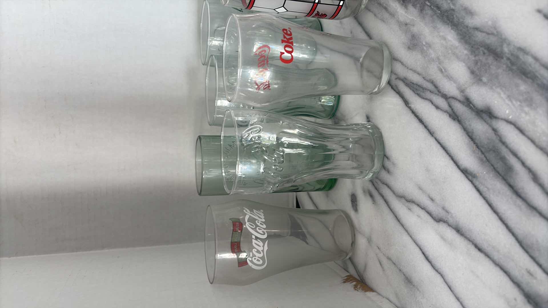 Photo 1 of ASSORTED VINTAGE COCA COLA GLASSES