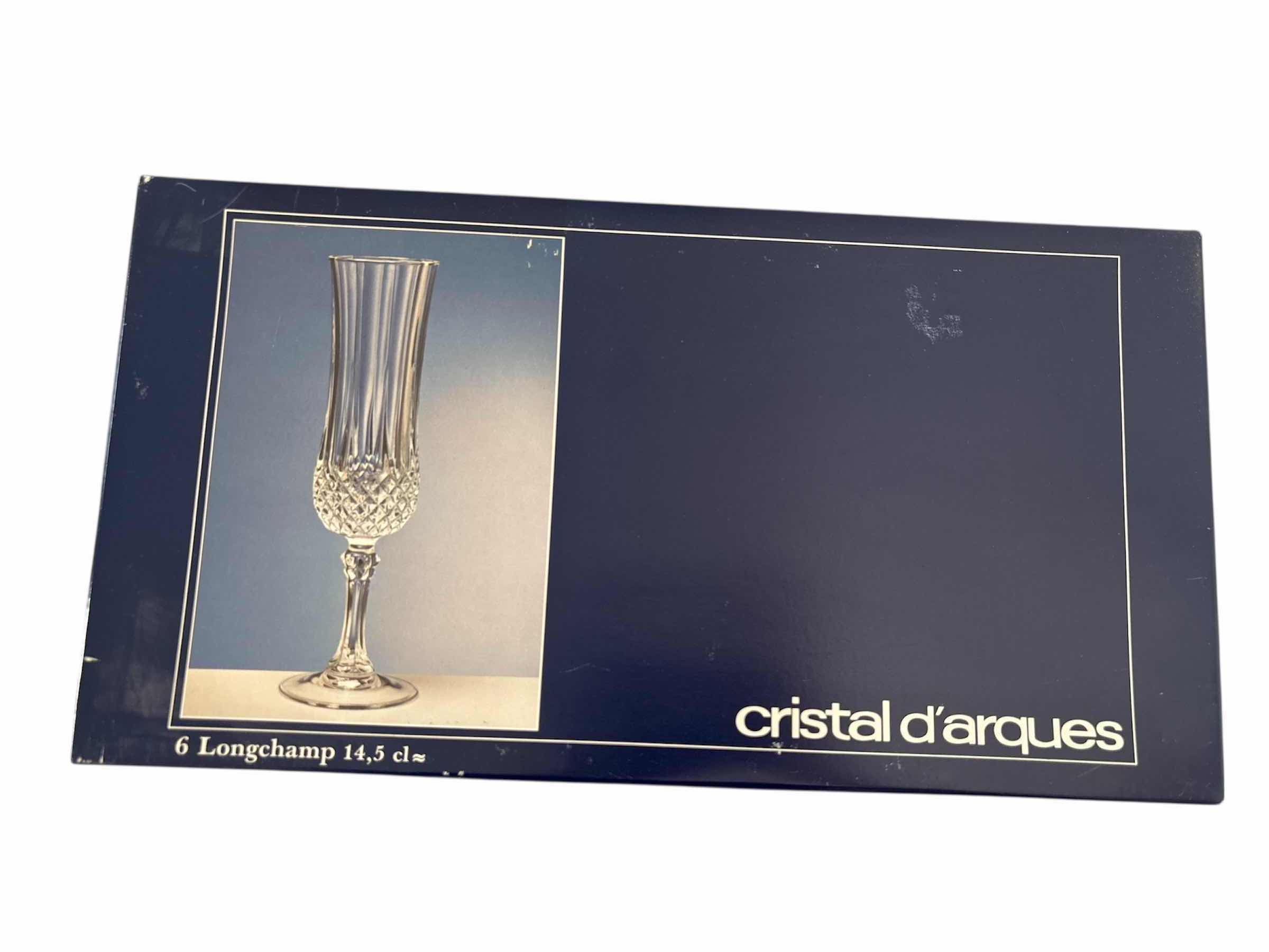 Photo 1 of CRISTAL D’ARQUES CRYSTAL FLUTES SET OF 6