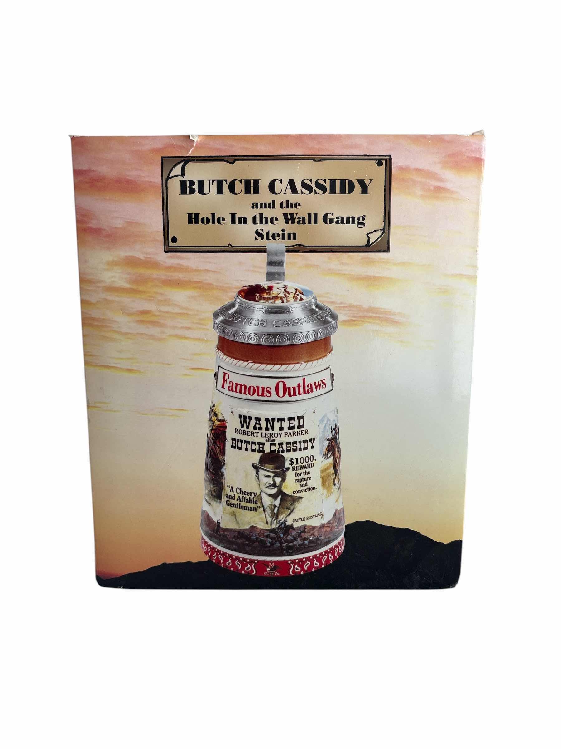 Photo 1 of FAMOUS OUTLAW SERIES “BUTCH CASSIDY AND THE HOLE IN THE WALL GANG” STEIN