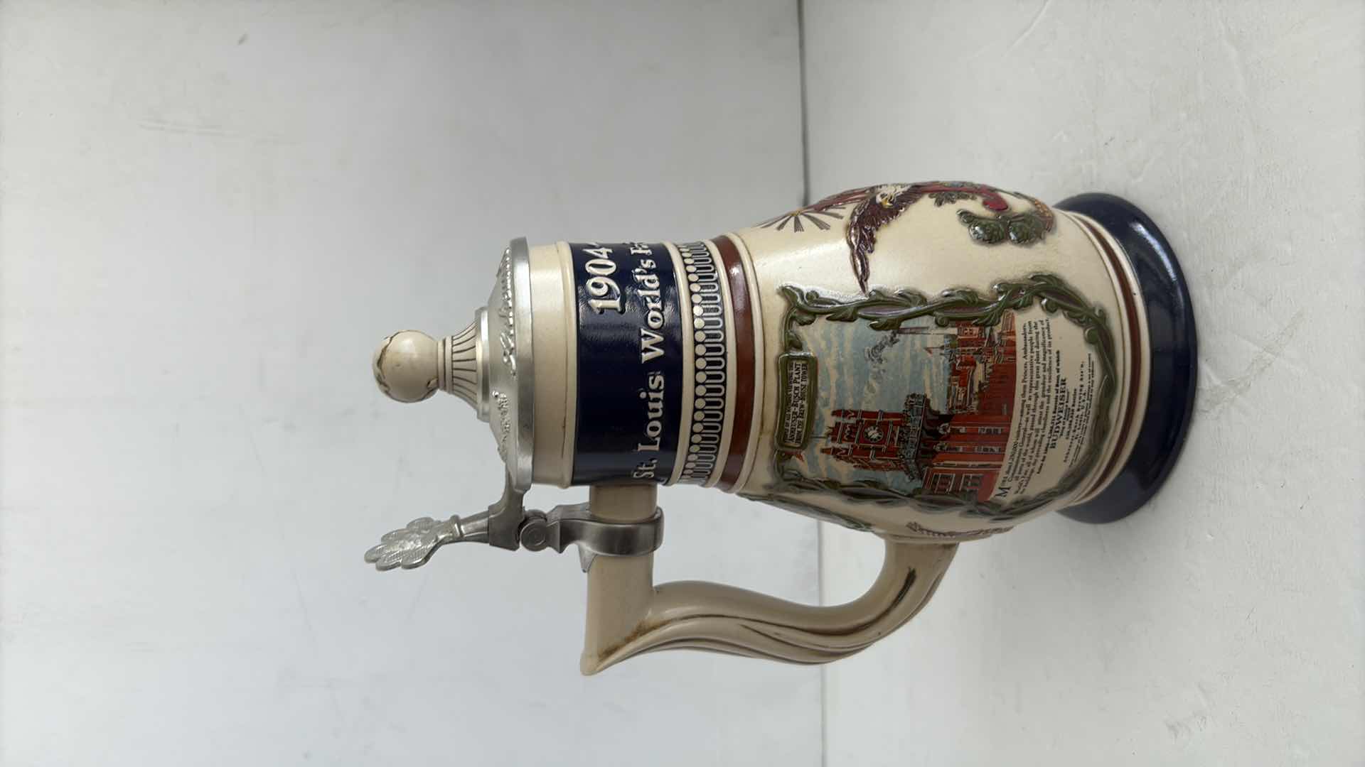 Photo 1 of ANHEUSER BUSCH “ST.LOUIS WORLDS FAIR 100TH ANNIVERSARY 1904-2004” STEIN