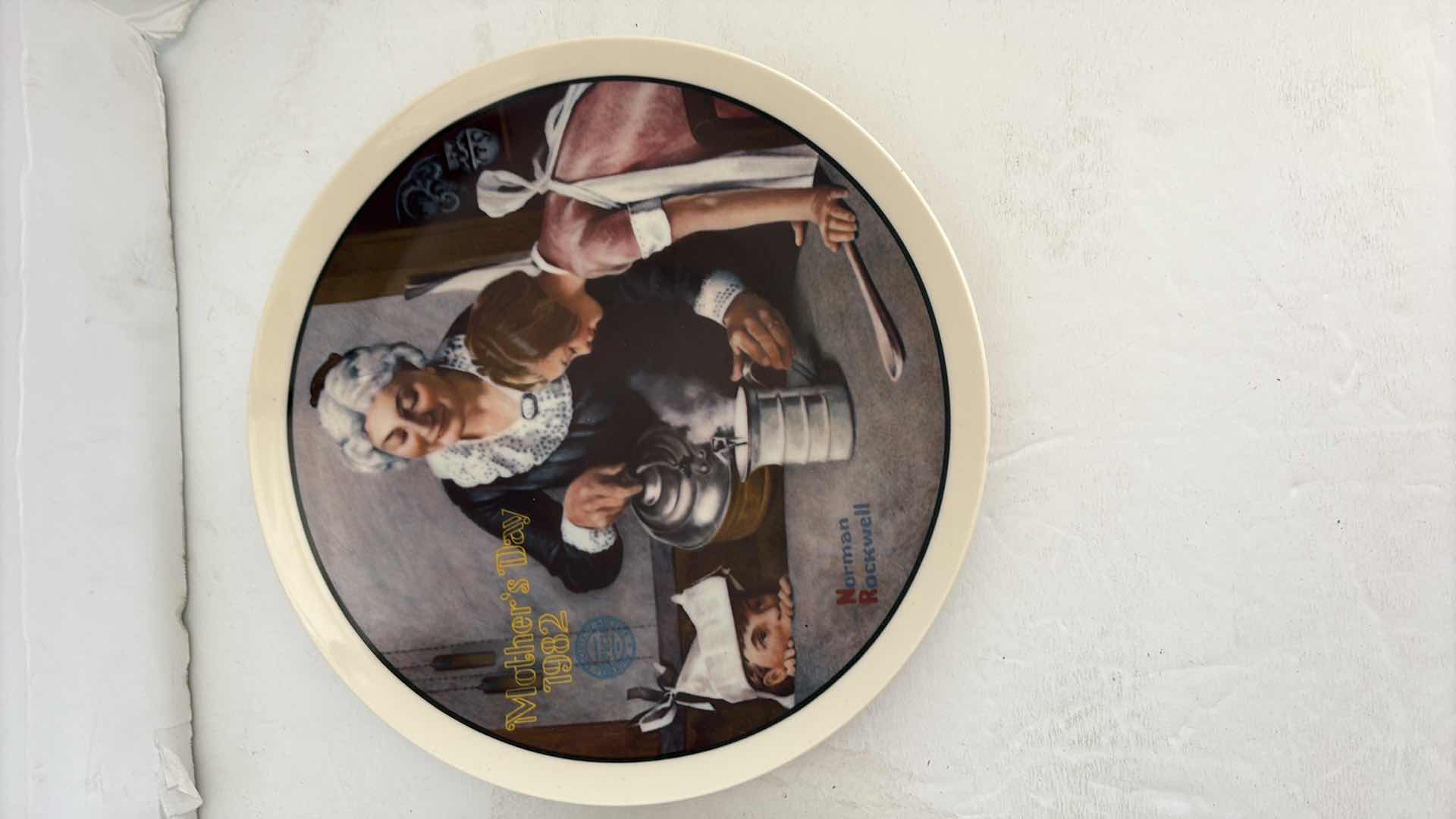 Photo 1 of KNOWLES NORMAN ROCKWELL “MOTHERS DAY” PLATES 1981 and 1982
