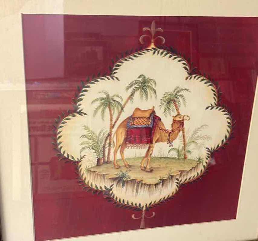 Photo 1 of VINTAGE CAMEL CIGARETTES CARDBOARD CUTOUT FRAMED PICTURE OF CAMEL