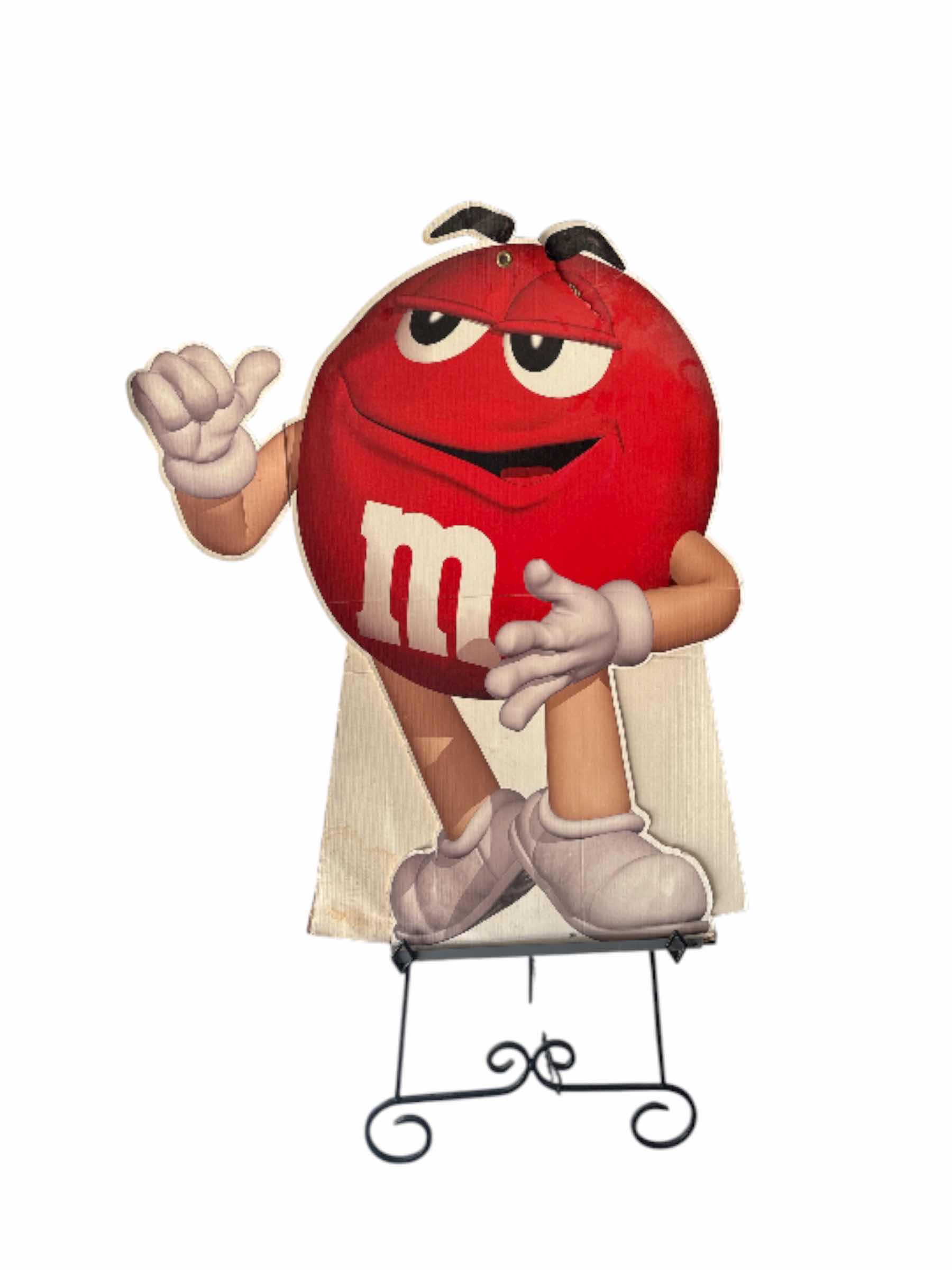 Photo 1 of VINTAGE M&M CARDBOARD FIGURE