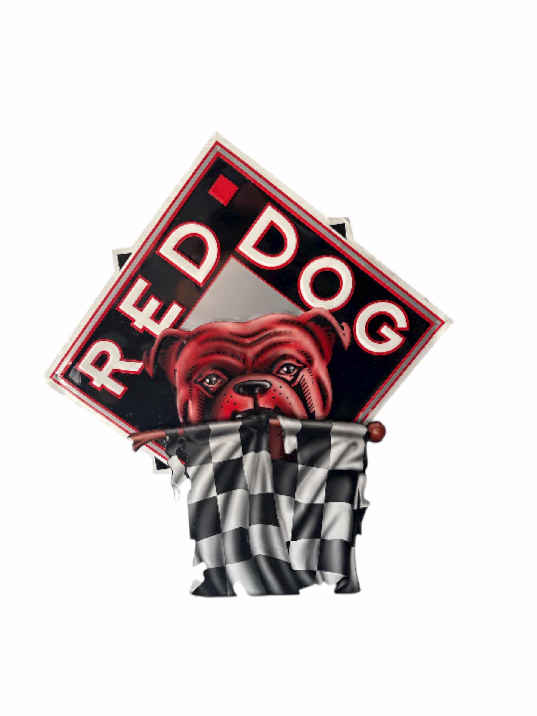 Photo 1 of METAL RED DOG BEER SIGN RETAIL$150