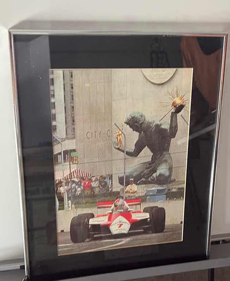 Photo 1 of 2-FRAMED "MARLBORO" CAR RACE WALL ART