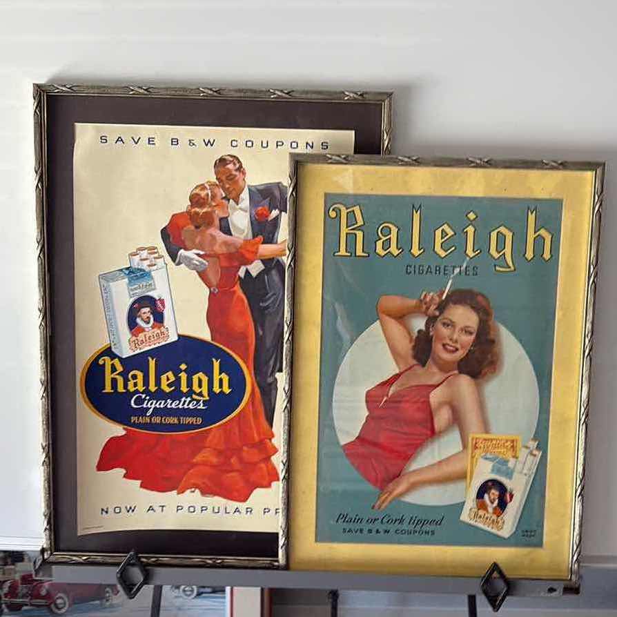 Photo 1 of FOUR VINTAGE CIGARETTE ADVERTISEMENTS