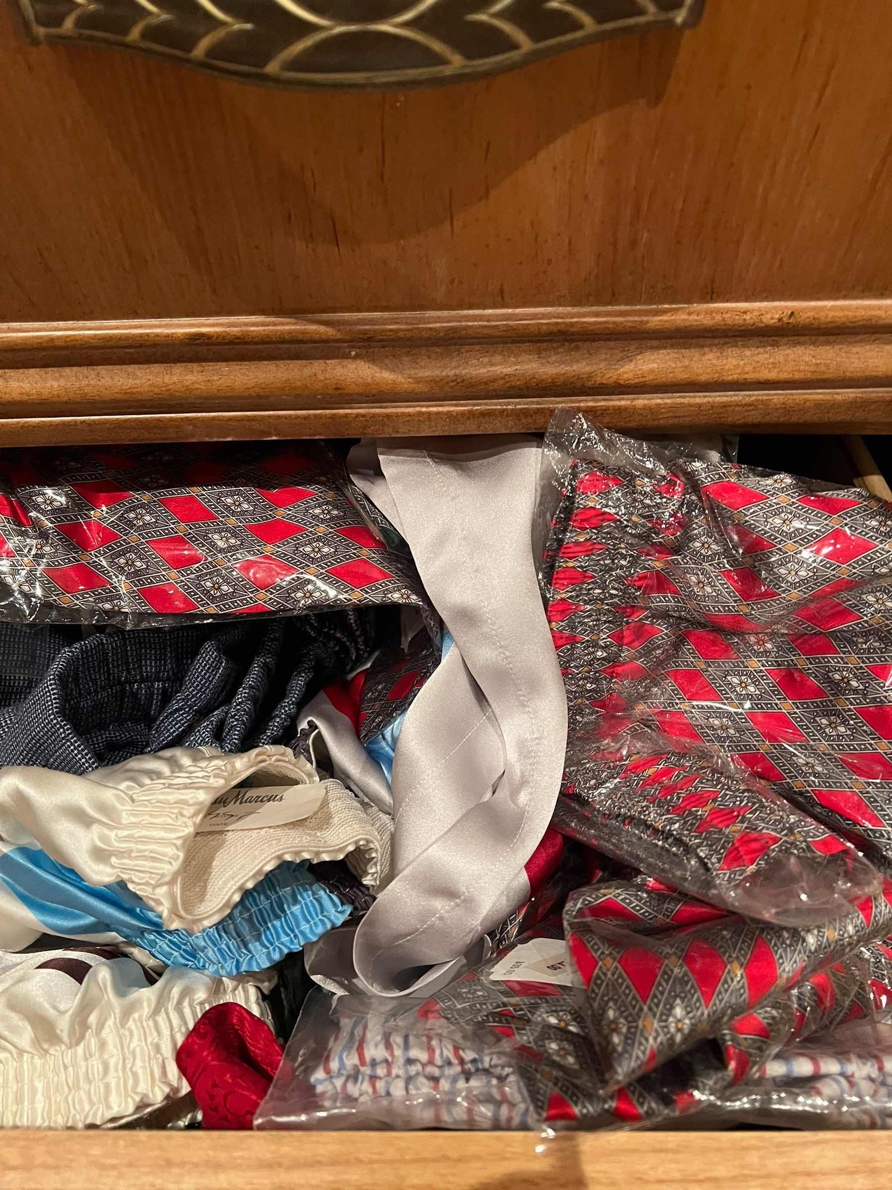 Photo 1 of CONTENTS OF DRAWER-BRAND NEW MENS DESIGNER  BOXER BRIEFS. MENS CLOTHING.