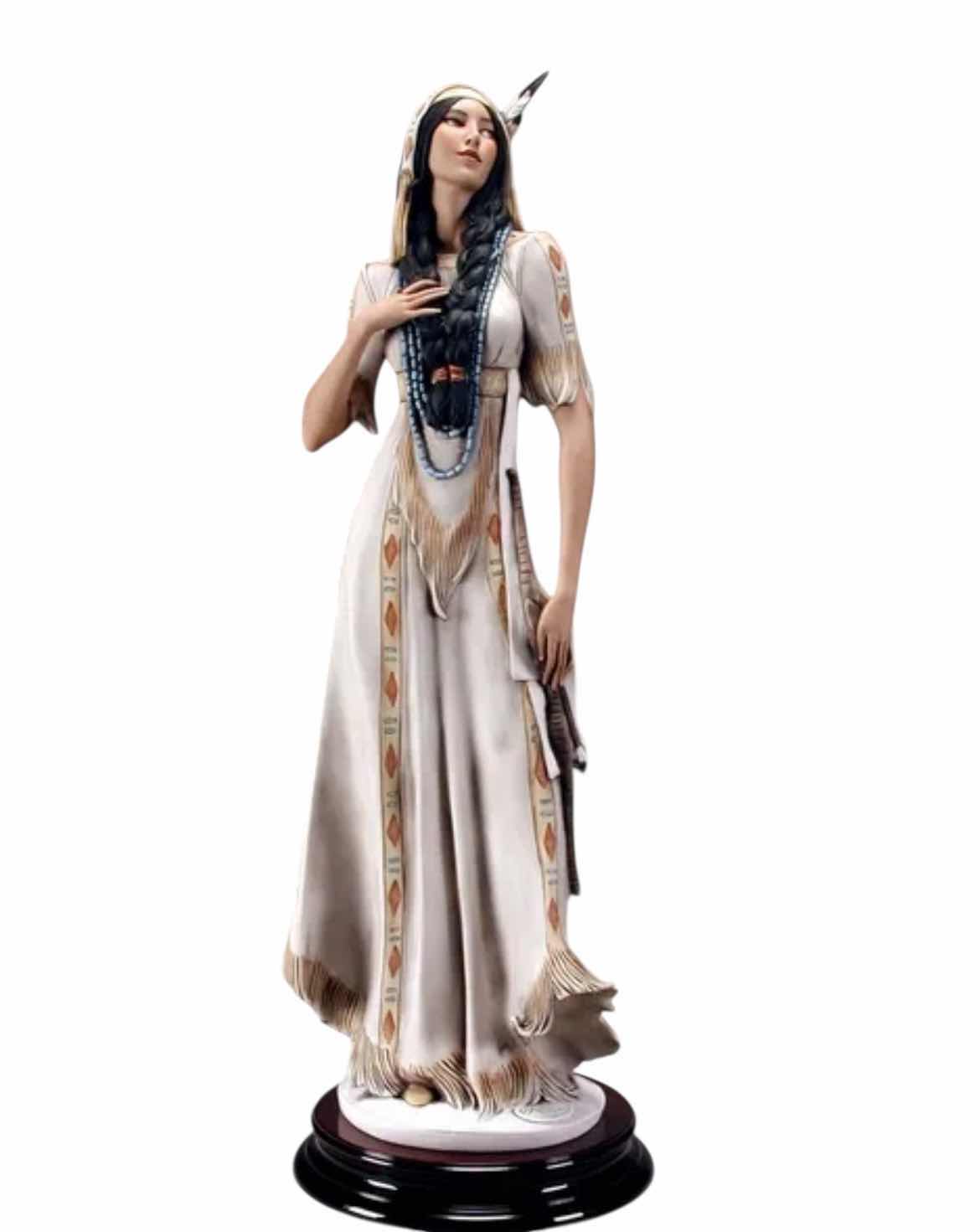 Photo 1 of 24” PORCELAIN SCULPTURE "GAZING IN THE SUN” LIMITED EDITION  GIUSEPPE ARMANI SIGNED ARTWORK. FLORENCE, ITALY.