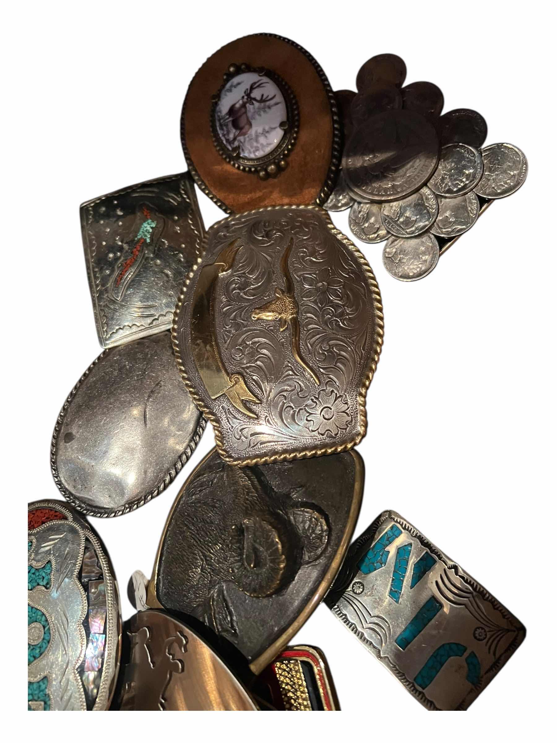 Photo 1 of ASSORTED WESTERN STYLE BELT BUCKLES