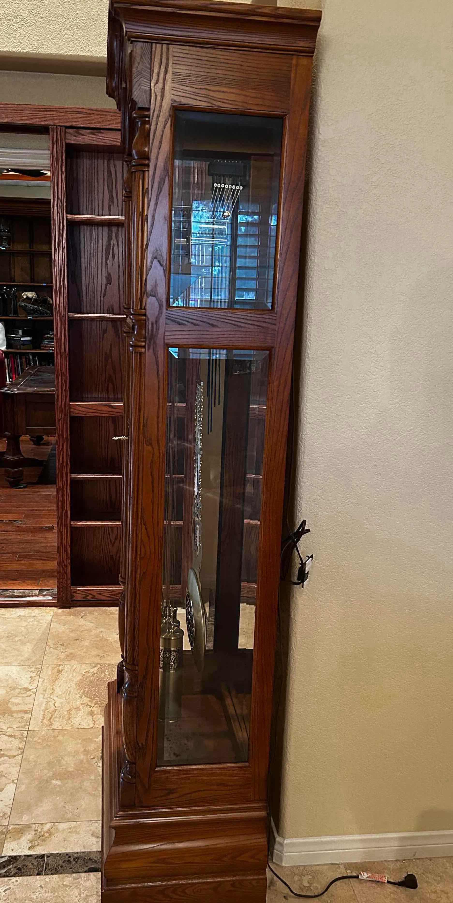 Photo 1 of WINDSOR CHERRY HOWARD MILLER GRANDFATHER CLOCK H 85" RETAIL $3000