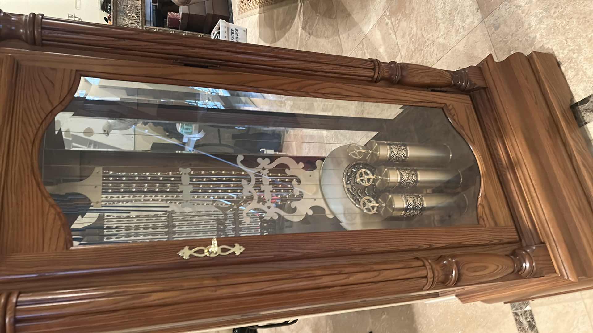 Photo 1 of WINDSOR CHERRY HOWARD MILLER GRANDFATHER CLOCK H 85" RETAIL $3000