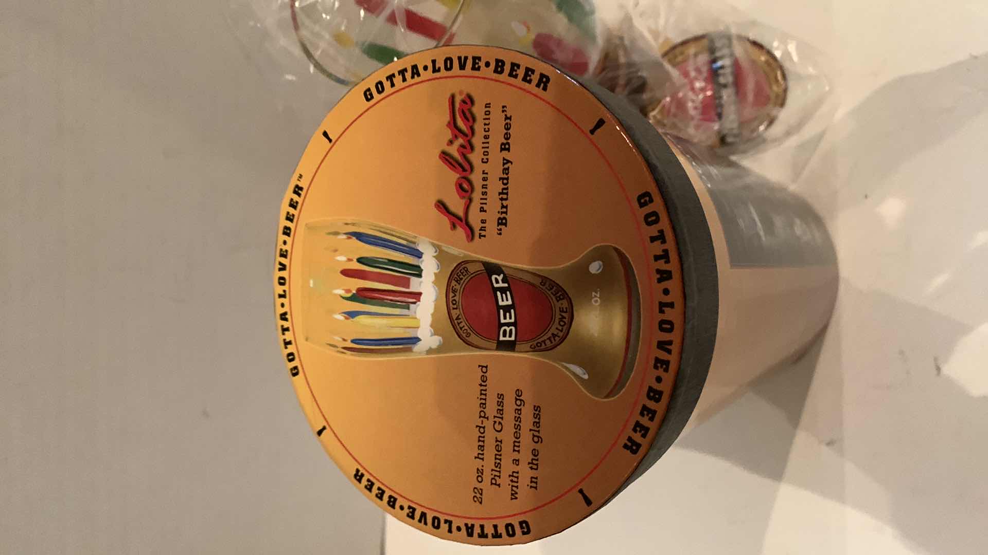 Photo 1 of NIB LOLITA PILSNER BEER GLASS