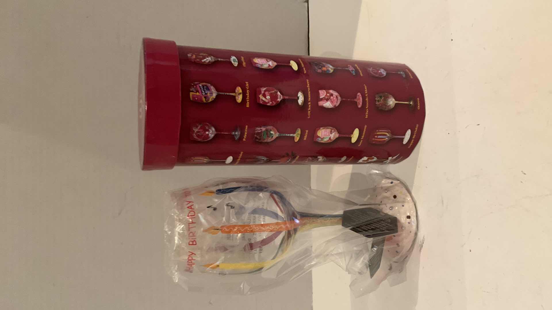 Photo 1 of NEW LOLITA HAPPY BIRTHDAY WINE GLASS