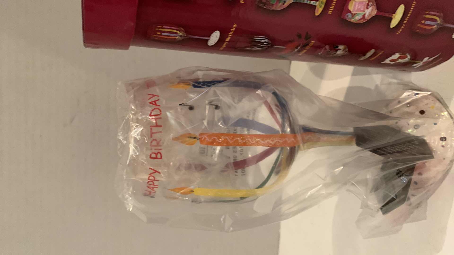 Photo 1 of NEW LOLITA HAPPY BIRTHDAY WINE GLASS