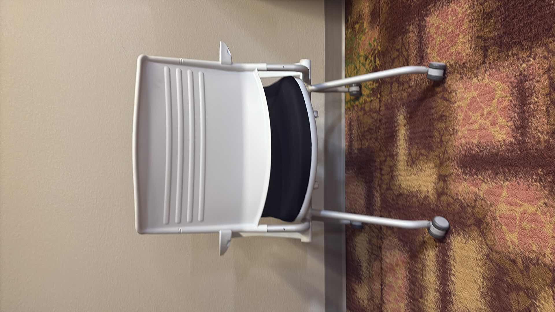 Photo 1 of KOPLUS SPACE SAVING WHITE SILICONE BACK COMPUTER CHAIR 