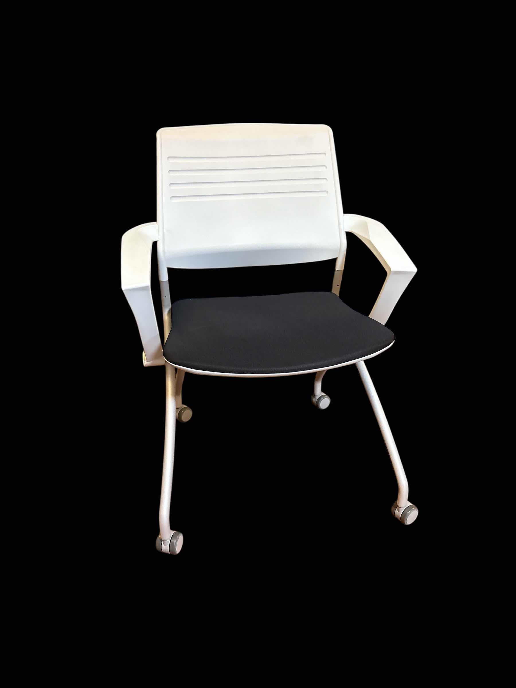 Photo 1 of KOPLUS SPACE SAVING WHITE SILICONE BACK COMPUTER CHAIR